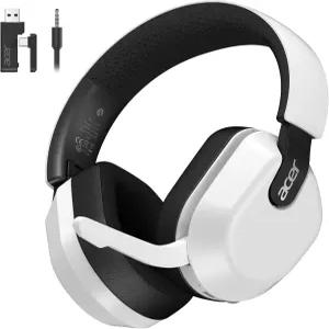 PS5 2.4GHz 및 블루투스 6.0용 Acer 무선 게이밍 헤드셋 플립 투 뮤트 마이크 경량 70H 배터리