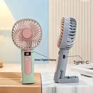 스탠딩 팬 블레이드리스 전기 휴대용 핸드 USB 충전식 야외 캠핑 사무실 데스크탑 쿨 서플라이