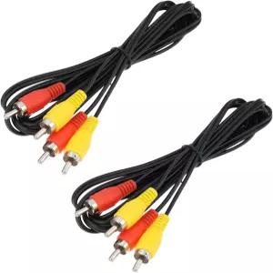 닌텐도 엔터테인먼트 시스템 NES 콘솔과 호환되는 AS 축 스핀들론 2팩 AV RCA 복합 케이블 6피트