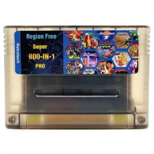 SNES 16비트 게임 콘솔용 레트로테크 슈퍼 800 인 1 카트리지 - 인쇄 지침 포함