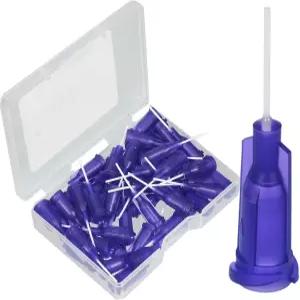 VIBICCK 50pcs 21G 앰버 팁 디스펜싱 노즐 무딘 코 바늘 어플리케이터 산업용 액체 잉크 전 플라스틱 PP