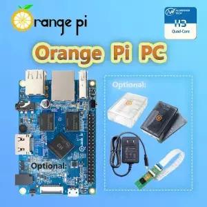 오렌지 파이 PC H3 1GB(블랙/화이트 케이스 포함) 5V3A Type-C EU/US 전원 공급 장치 2MP 카메라(옵션)