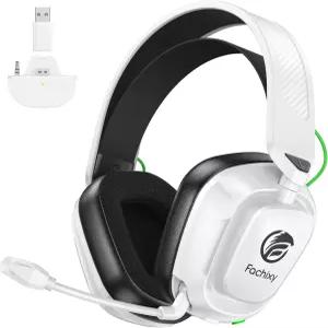 Xbox 시리즈 X/S One PS4 PC Mac 2.4GHz 무선 및 블루투스 5.4 게이밍 헤드폰 100시간 배터리 50mm