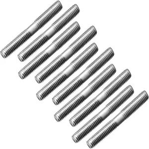 uxcell M3x25mm 푸시로드 커넥터 스테인리스 스틸 막대 연결 RC 보트 자동차 비행기 헬리콥터 10개