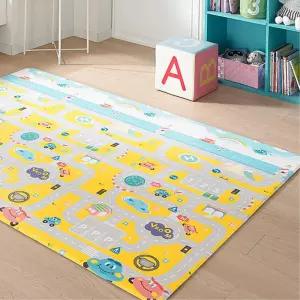 층간소음완화 놀이방매트 소프트폼 240x140cm 초특대 양면 놀이매트 발망치 쿠션 거실