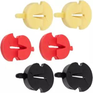 ERERINGGO 6pcs 바이올린 음소거 유형 연습 비올라 작은 실용 중지 액세서리 고무 포함