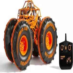 더 선명한 이미지 4x4 자이언트 크루셔 리모컨 4WD 트럭 고속 오프로드 몬스터 올터레인 타이어 LED