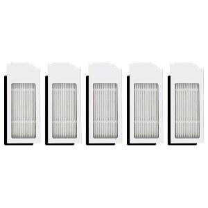 (5개 세트) ECOVACS호환 DEEBOT용 N20 PLUS HEPA 필터 PLUS PRO X1 OMNI T10 T10 TURBO OMNI 로봇 청소기 키트 교체용 액세서리 화이트