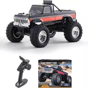 FCX FMS 1/10 포드 F-100 S RC 몬스터 트럭 휠리 바가 장착된 크롤러 RTR 2WD 오프로드 하이 토크 모터