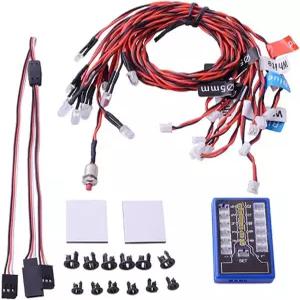 글로브랙트 Rc 자동차 헤드라이트 테일라이트 트럭 LED 조명 1/10 크롤러 오프로드 스포츠 레이싱용 램프