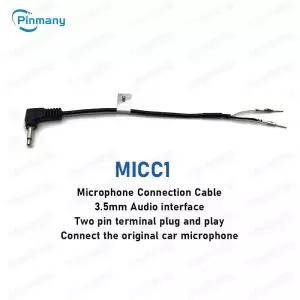 자동차 라디오 마이크 케이블 어댑터 MICC1 안드로이드 헤드 유닛 MIC 와이어 하네스 플러그 소켓 커넥터