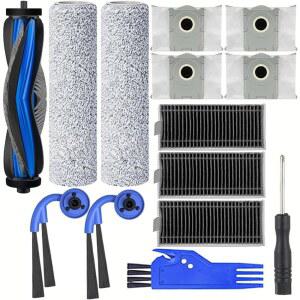 ECOVACS호환 DEEBOT X9 PRO 옴니 로봇 청소기 교체용 액세서리 - 롤러 브러시 대걸레 사이드 먼지 봉투 HEPA 필터