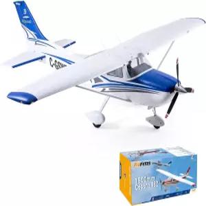초보자를 위한 Fms Rc 비행기 단일 엔진 프로펠러 1500MM 세스나 182 블루 6채널 취미 PNP 라디오 배터리
