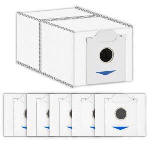 (6개입) N30 OMNI 교체용 먼지백 ECOVACS호환 DEEBOT / PRO 로봇 청소기 호환 활성탄 필터 층 포함 일회용 백 진공 캐니스터