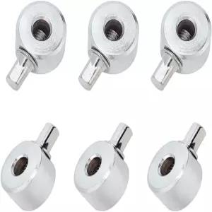 조절 가능한 베이스 드럼 페달 비터 부품 액세서리를 위한 WADORN 6PCS 스틸 카운터웨이트 스네어 키트