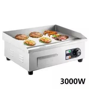 전기 플랫 탑 그릴 스테인레스 스틸 철판 핫플레이트 바베큐 주방 220V 3000W 818A