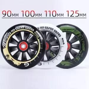 85A 롤러 스케이트 신발 큰 바퀴 90MM 베어링 포함 스피드 스케이팅 휠 액세서리 AMB314