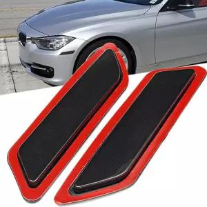 KYYET BMW F30 F3 202 203 204 3시리즈 프론트 범퍼 사이드 마커 리플렉터 페어(스모크 )와 호환됩니다