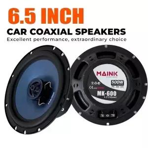2개입 6.5인치 하이파이 동축 서브우퍼 500W 자동차 오디오 음악 스테레오 12V 풀레인지 주파수 2웨이 카