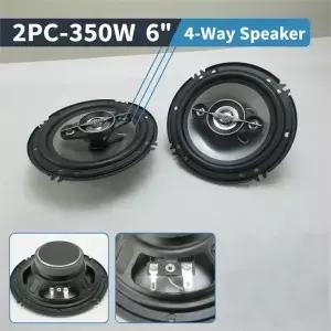 차량용 HIFI 동축 스피커 2개 6인치 300W 2웨이 자동차 오디오 시스템 (우퍼 트위터 포함) 36V 4.0