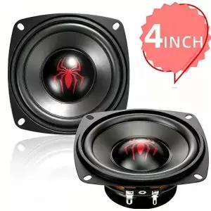 1개 4인치 하이파이 차량용 우퍼 스피커 500W 고출력 4옴 콘 베이스 무왜곡 오디오 자동차 가정 극장용