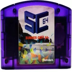 N64 비디오 게임 콘솔용 리트로텍 서머 카트 64 멀티 카트리지 - 투명 퍼플