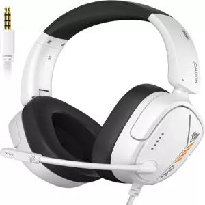 PS5/PS4용 NUBWO HG04L 게이밍 헤드셋 Xbox Series One 스위치 - 250g 경량 투명 단방향 마이크 소프트