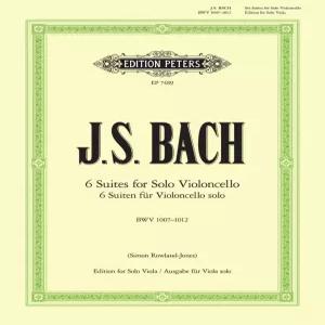 6 첼로 모음곡 BWV 1007-1012 (비올라 번역) (영어 및 독일어판)