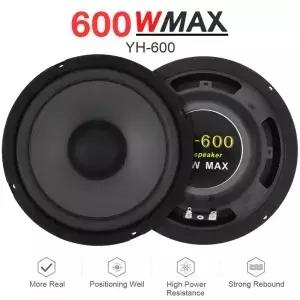 1pc/2pcs 6.5 인치 자동차 스피커 600W 2 웨이 차량 도어 서브 우퍼 자동 오디오 음악 스테레오 전체 범위