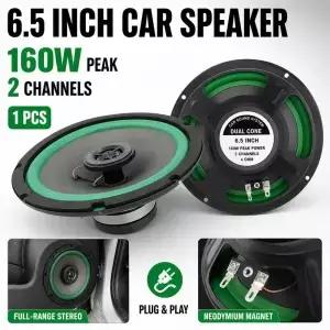 1PC 6.5 인치 자동차 스피커 동축 서브우퍼 범용 오디오 HiFi 음악 전체 범위 주파수 스테레오