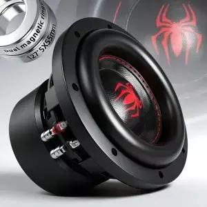1개 6.5인치 서브우퍼 1200W 4옴 HIFI2 마그넷 콘 BASV 보이스 코일 헤비 듀티 주조 알루미늄 바스켓 음악