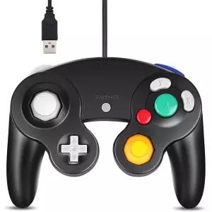 아로센트 GC 컨트롤러 게임큐브 교체 유선 USB 컨트롤러/PC Windows 7 8 10 블랙 과 호환 가능
