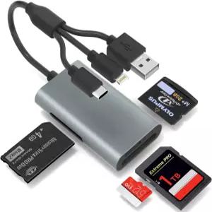 메모리 스틱 프로 듀오 어댑터 - SD/Micro SD/MS/xD-픽쳐 카드용 4 in 1 리더