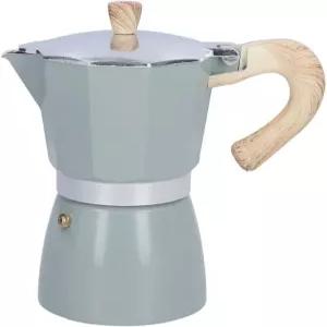 인체공학적 내열 핸들 스토브탑 에스프레소 메이커 및 인덕션용 모폴 6컵 300ml 알루미늄 모카 포트