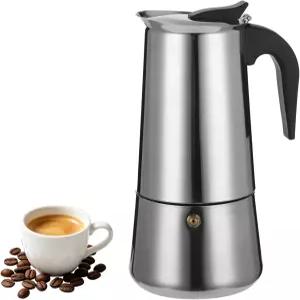 오미스타 12컵 스테인리스 모카 냄비 600ml 스토브탑 에스프레소 메이커 12데마스타 스틸 본체 쿨터치 핸들