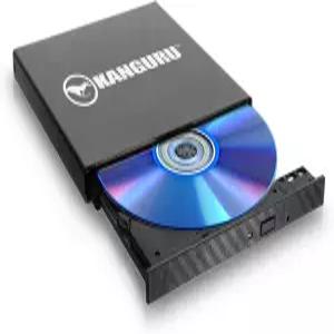 Kanguru QS 슬림 DVDRW DVD 버너 - 휴대용 외장 USB 3.0 DVD/CD 드라이브