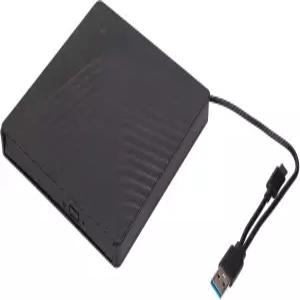 노트북 데스크탑 PC용 외장 CD DVD 드라이브 USB 3.0 휴대용 광학 플레이어 박스 인클로저