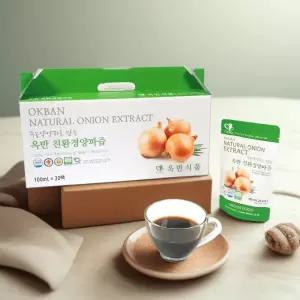 옥반식품 무농약 무안양파로 만든 친환경양파즙 100ml 120포 대용량 온가족 건강즙 추석