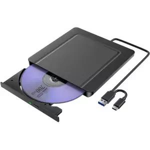 우마니 외장 CD DVD 드라이브 RW USB 3.0 휴대용 리더 라이터 ROM 노트북 데스크탑 Mac과 호환되는 버너