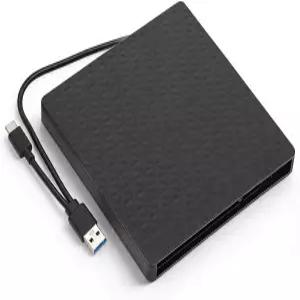 9.5mm 슬림 CD DVD BD 드라이브용 Bewiner USB C 외장 광학 인클로저 케이블 포함 3.0 to Type 컨버터