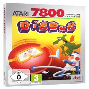 DIG DUG 아타리 2600 7800 및 비디오 게임 시스템과 호환
