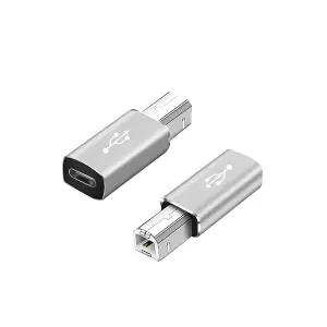 QianRENON USB C to B 인쇄 변환기 타입 MIDI 디지털 인터페이스 어댑터 키보드를 OTG를 통해 휴대폰에