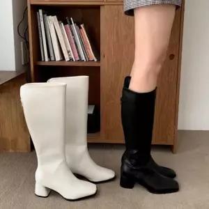 부츠 가을신상 여성구두 발목 미들부츠 겨울 부티 힐