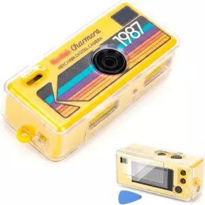 Kodak CHAMERA 키체인 디지털 카메라 밀레니엄 세트 1PCS 스크래치 방지 TPU 클리어 커버 케이스 2PACK
