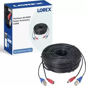 로렉스 4K RG59 전원 액세서리 케이블 카메라 시스템용 비디오 아날로그 HD CVI/TVI/AHD/MPX 또는 CVBS