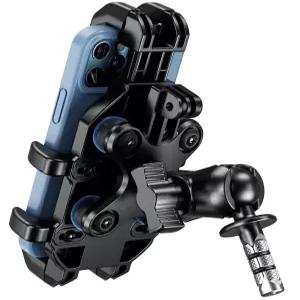 BRCOVAN 오토바이 포크 스템 폰 마운트 진동 12mm-25.4mm 튜브 5.4-6.9인치 조절