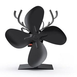 난로동력팬 저소음 목재 스토브 선풍기 구동 다리미 펠렛 연소 전기 프로판 인치 벽난로 에코 가스