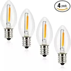 Emotionlite C7 LED 칸델라브라 전구 E12 베이스 웜화이트 2700K 4팩