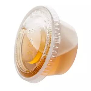 일회용 플라스틱 컵 56.7g 100세트 뚜껑 젤로 샷 수플레
