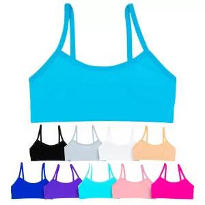 트레이닝 브라 크롭 캐미 10개팩 청소년용
